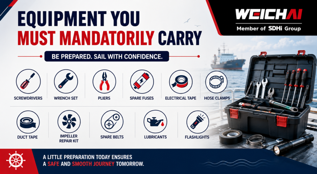 Equipments to carry for your marine engine safety